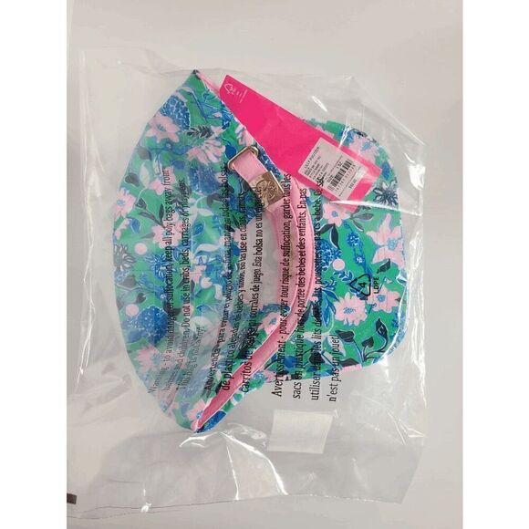 ☀?? NWT LILLY PULITZER Women’s Run Around Hat Floral Print Spearmint Golf main image 12